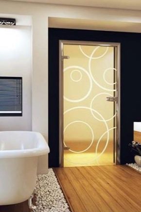 أبواب الحمام 62 صورة نماذج زجاجية وبلاستيكية مقاومة للرطوبة في الغرفة ، أبعاد قياسية للعرض والارتفاع ، وكيفية اختيارها
