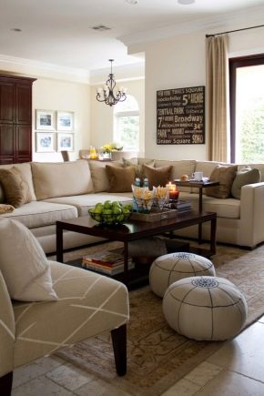  Upholstered furniture for the living room: fashion trends and the rules of choice