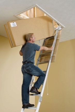  अटारी के लिए Foldable सीढ़ियों: पेशेवरों और विपक्ष