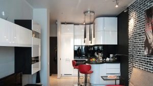  Design kitchen-living room area of ​​12 square meters. m