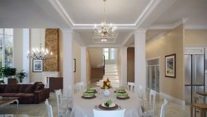  Кухненски дизайн като трапезария и хол в частна къща
