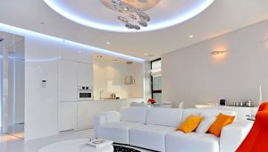  Design kitchen-living room of 18 square meters. m
