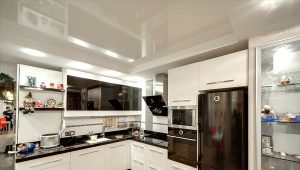  Which stretch ceilings are better for the kitchen: glossy or matte
