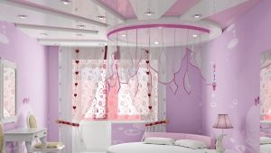  The ceiling in the nursery for girls