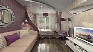  डिजाइन बेडरूम लिविंग रूम 18 वर्ग मीटर। मीटर