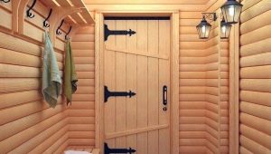  स्नान के लिए लकड़ी के दरवाजे