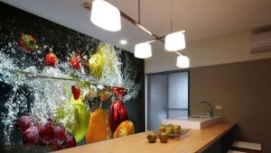  3D-wallpaper on the kitchen: transform the interior