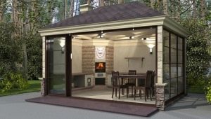  Arbors with a brazier: simple and beautiful options