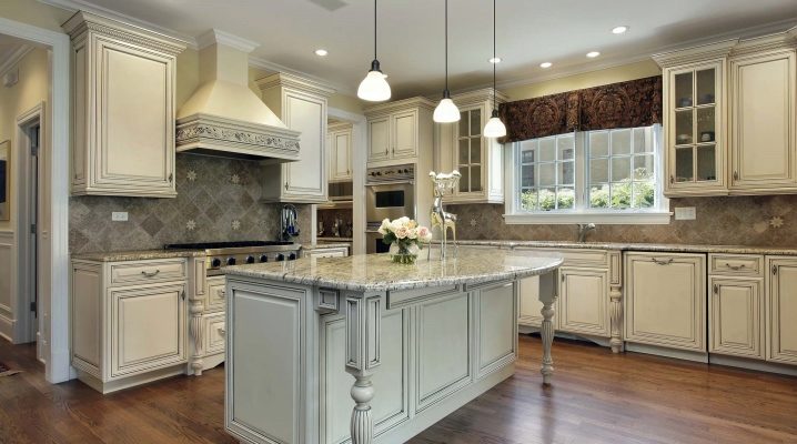 Facades of kitchen cabinets