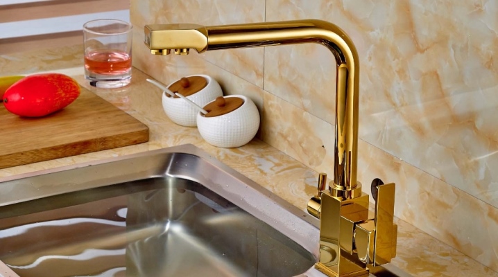 Kitchen Faucet With Tap For Drinking Water 2 In 1 With A