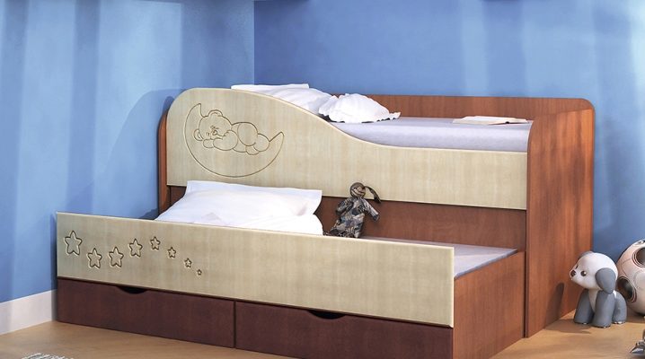  Retractable bed for two children