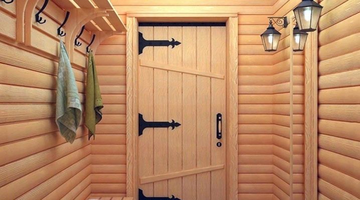  स्नान के लिए लकड़ी के दरवाजे