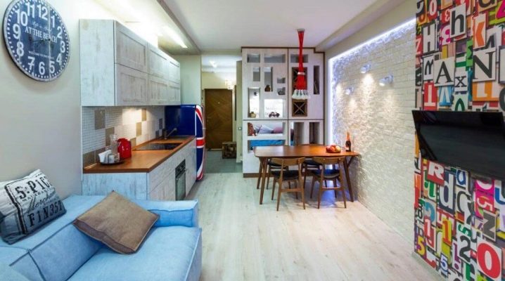  1 룸 아파트 디자인 30 평방 미터 : 아름다운 인테리어 디자인의 예