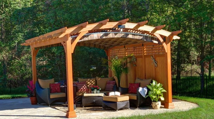  Pavilions canopies: types and versions of designs