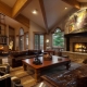  Fireplaces in the living room interior