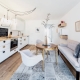  Design kuchyně-obývací pokoj o rozloze 15 m2. m