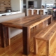 Kitchen table made of wood with your own hands