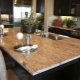  Table made of artificial stone in the kitchen
