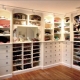 Design projects of wardrobe rooms