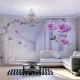  Wallpaper 3D pentru sala: extinderea limitelor din apartament
