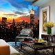 Wall mural in the interior of the living room: beautiful design examples