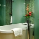  아파트 및 개인 주택 설계에 녹색 타일