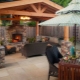  Arbor designs with barbecue grill and stove