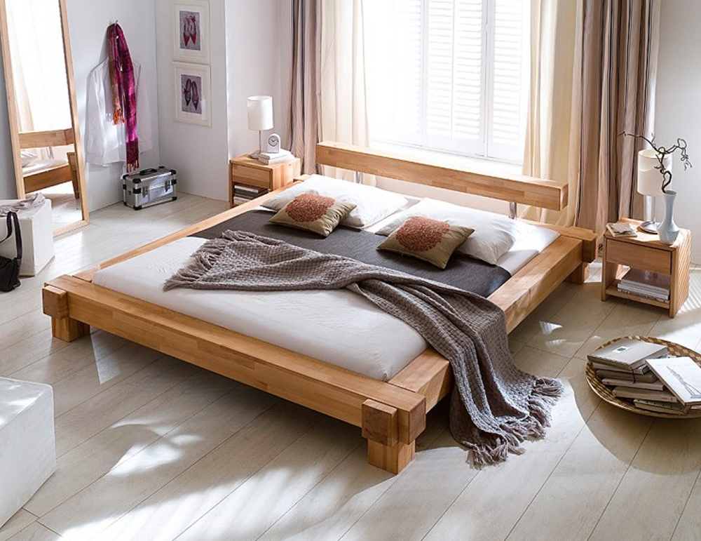 سرير من خشب البلوط الصلب 27 صورة صنع أسرة خشبية على طراز دور علوي أثاث خشبي